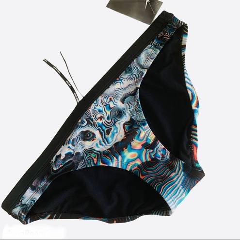 Nike  Bikini Bottom Swimwear X-LARGE Geo Aftershock TRIPPY black blue white