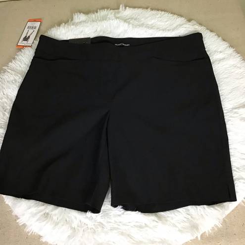 Bermuda Heather Radley Women’s Black pull on comfort  shorts Sz. 2XL NWT