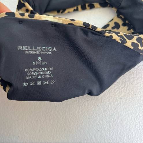 Relleciga  | leopard animal print cheeky bikini bottoms small