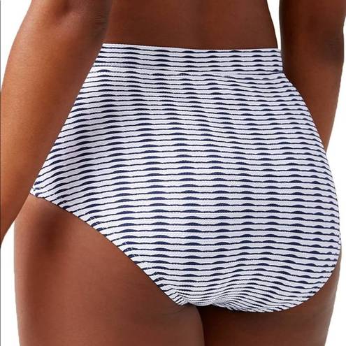 Tommy Bahama  Island Cays Navy Blue Stripe High Waist Swim Bottom XS NEW