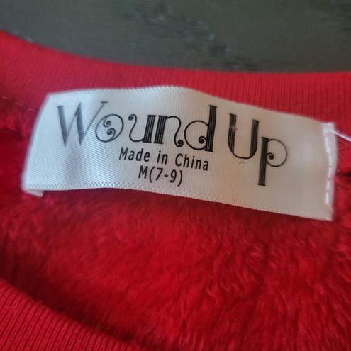 Wound Up Women's Christmas Sweater Naughty is the New Nice red size M