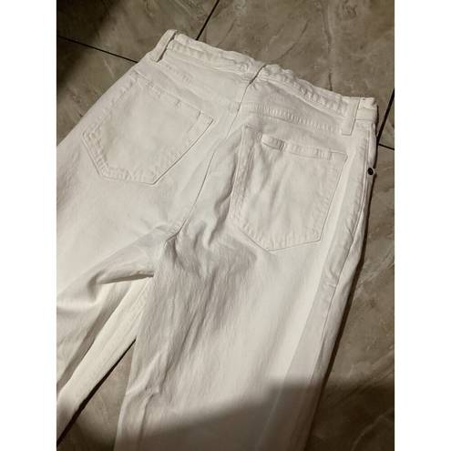 Abercrombie & Fitch  The Ankle Straight Ultra High Rise Curve Love Jeans White 27