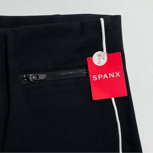 Spanx NWT  The Perfect Pant Ankle Piped Skinny Classic Black Size Medium Petite