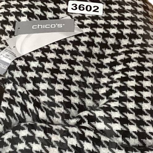 Chico's Chico’s  black and white and cream and brown ‎ Reversible Ruana