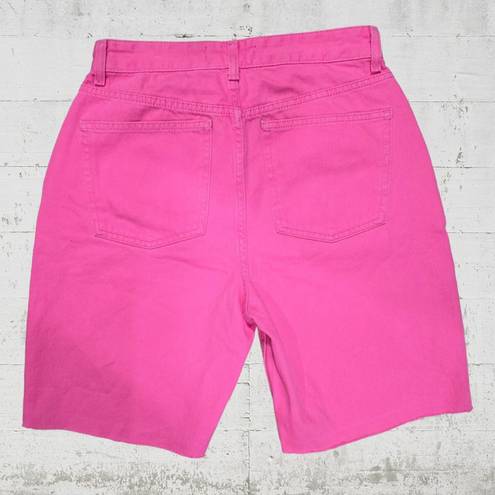 Krass&co Denim  Hot Pink Barbie Bermuda Denim High Rise Women's Denim Shorts Size 6