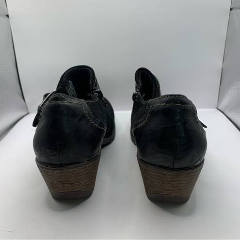 Earth Origins  Oakland Addie Clogs Booties Shoes Women's Size 9.5M Black Suede