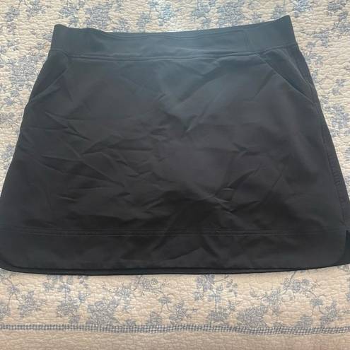 32 Degrees Heat 32 Degrees Black Cool Stretch Woven Elastic Waistband Skort Size Large