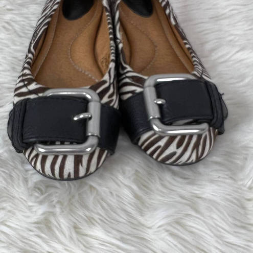 Fossil 5 for $25|  Maddox Calf Hair Animal Print Ballet Flats Size 6