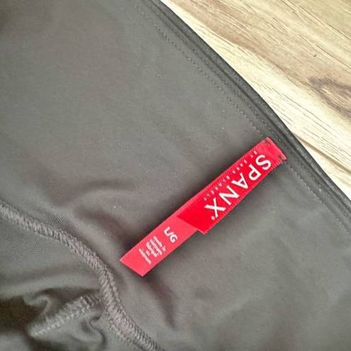 Spanx  | Faux Leather Black Moto Leggings Ruched High Waist | Size Large