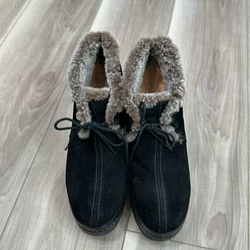 Rag and Bone  Inez suede and shearling desert clogs size 9