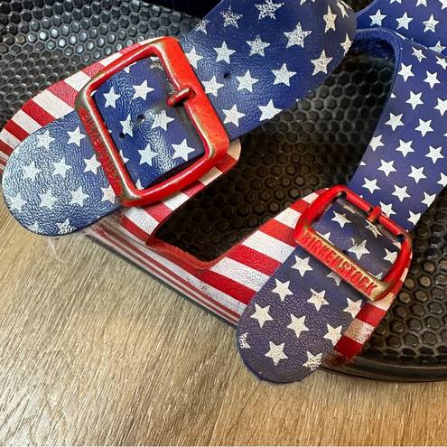 Birkenstock Birkis by  Patriotic Flag Sandals