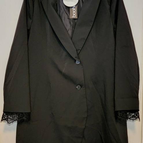 Boohoo Black Double Breasted Blazer Dress Plus Size 20