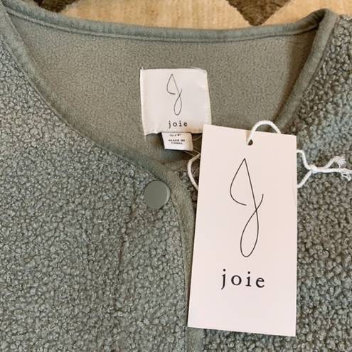 Joie  sage green snap button cardigan