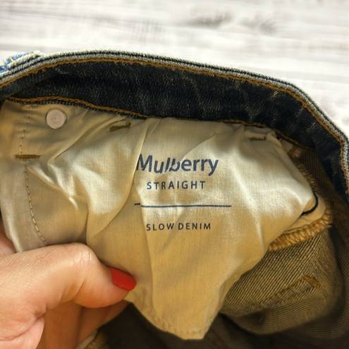 Mulberry Oliver Logan  straight jeans distressed size 25