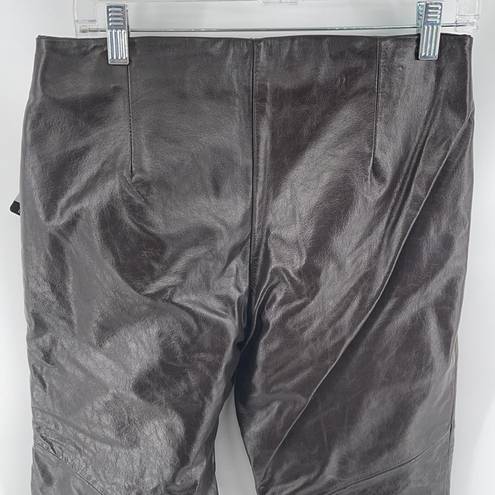 Wilson’s Leather  máxima dark chocolate brown leather pants jeans NEW NWT 10 zip