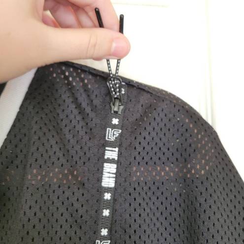 LF  The Brand Black Mesh Jersey Crop Top Size Medium