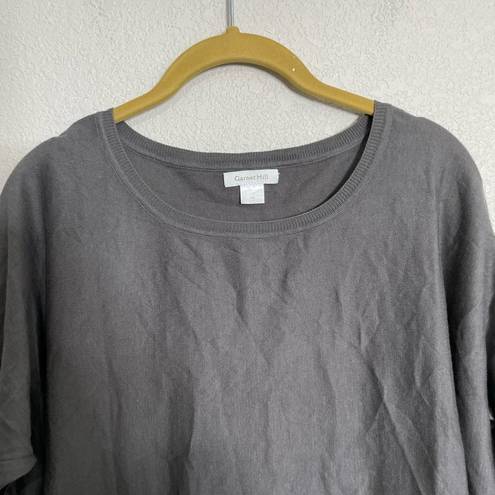 Garnet Hill  Gray Silk Blend Blouse XS