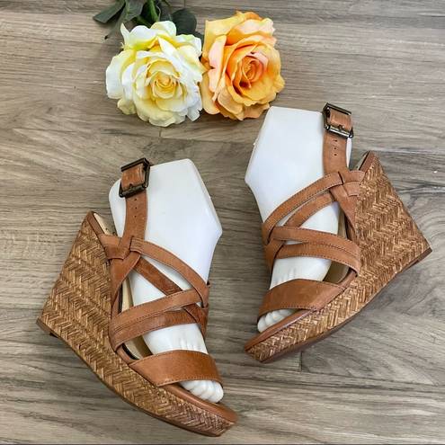 Jessica Simpson  brown wedges size 7.5