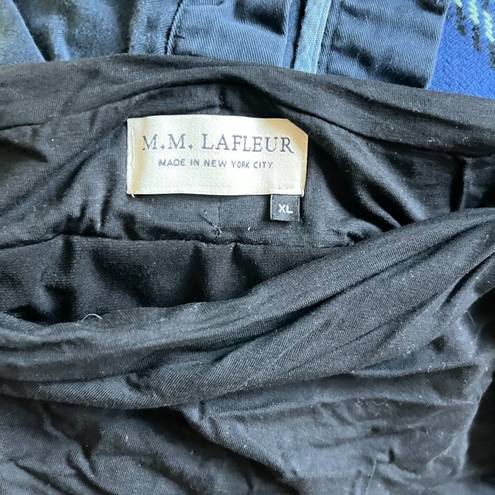 MM.LaFleur M.M. Lafleur‎ Soho Stretch Ruched Pencil Skirt Womens Size XL Black Work Lined