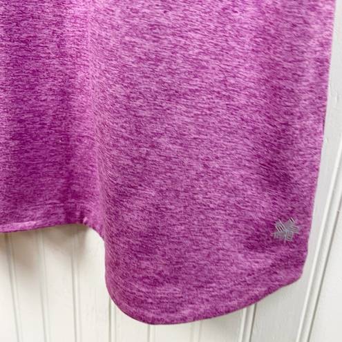 Tek Gear  DryTek Women's Athletic Polo Shirt Dress Heathered Purple Size Large