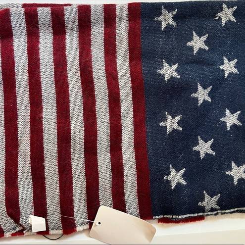 American Flag Acrylic Scarf nwt