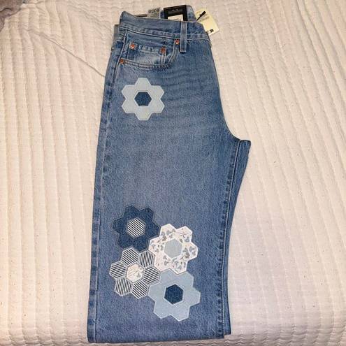 Levi’s Levis 501 90’s Floral Patch Jeans 