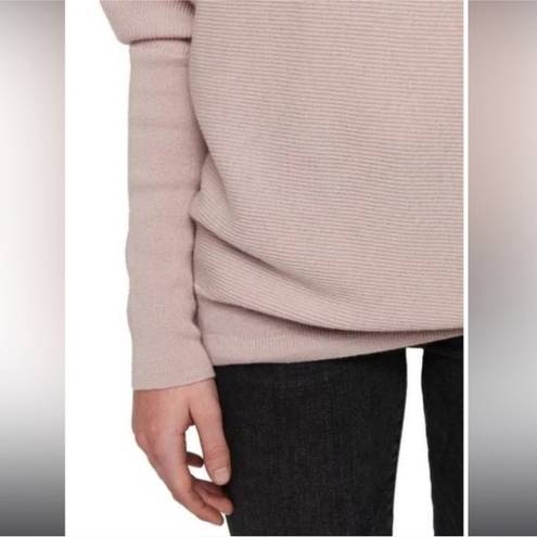 ALLSAINTS  Ridley Funnel Neck Cashmere and Wool Sweater-Shell Pink Size medium