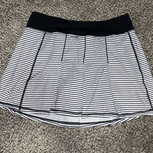 Kyodan  - pleated Athletic Skort - Black Striped - PS