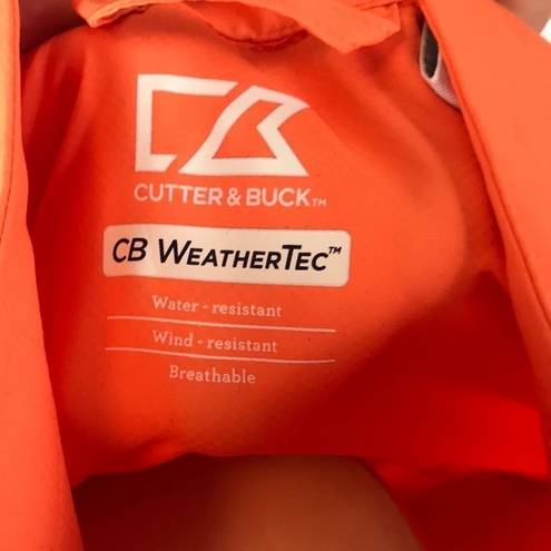 Cutter and Buck  1/2 zip Windbreaker Med EUC Orange