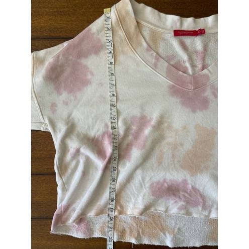 n:philanthropy  Large Aries Tie Dye Cropped Sweatshirt Mauve Moon