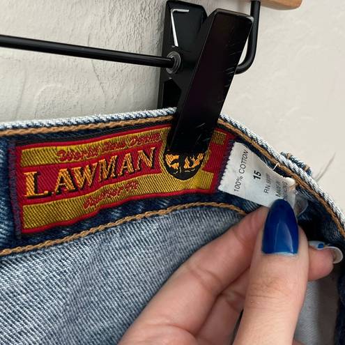  LawMan  Vintage Western Southwestern Denim Straight Leg Jeans