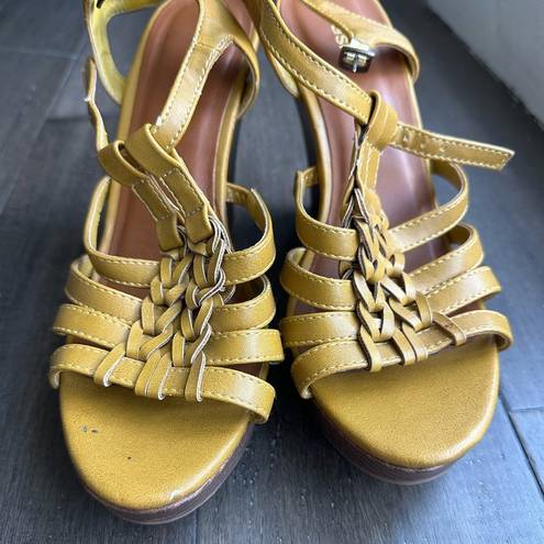 sbicca Yellow Wedges