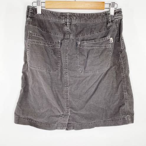 The North Face  Gray Corduroy Mini Skirt Fall Everyday Basic Womens Size Small