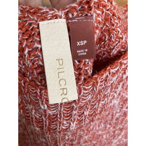 Pilcro  Anthropologie Light Orange Knit Sweater Short Sleeve Open Back Top XSP