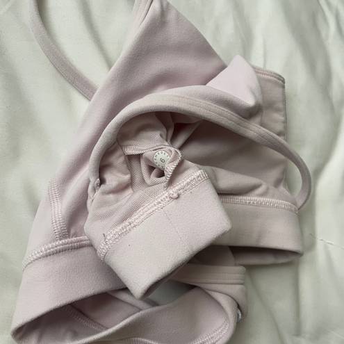 Lululemon light pink flow y bra 6