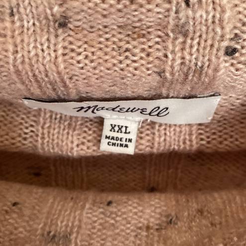 Madewell  Donegal Evercrest Turtleneck Sweater Pink Size XXL