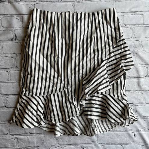 A New Day Skirt 2 Ruffled Striped Short