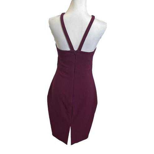 Likely  Bridgeport Strappy Body Con Dress In Plum Sheath Cocktail Womens Size 10