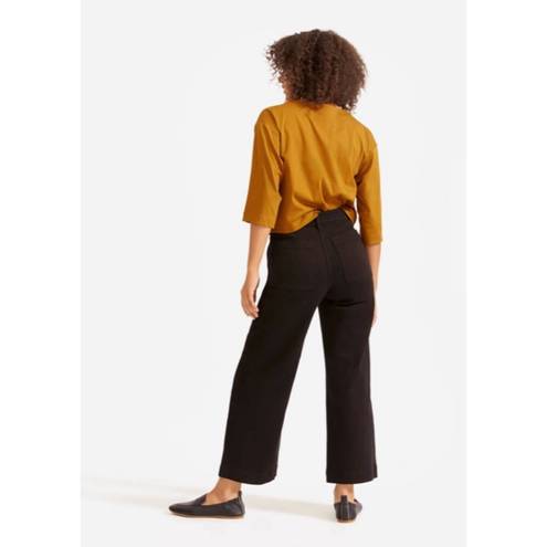 Everlane  The Wide-Leg Crop Pant in Black 4