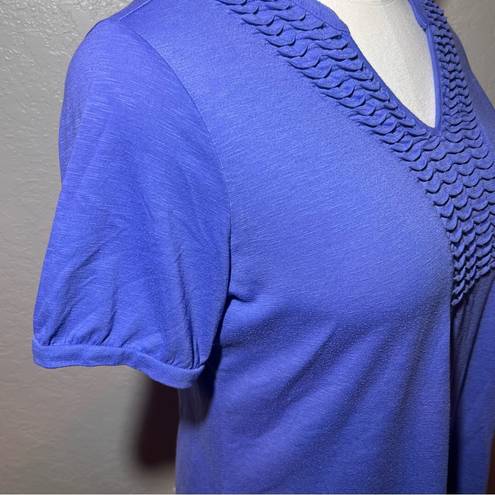 Fashion Bug Periwinkle Blue Short Sleeve Top