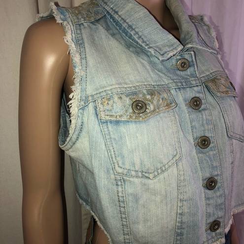 Highway Jeans  light wash denim vest