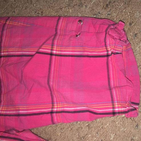 Pepe Jeans  Y2K Hot Pink Plaid Bermuda Shorts