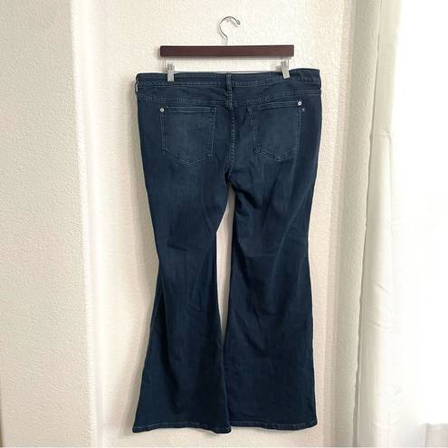 Pilcro  Women’s Jeans Denim Blue Flare Flared Stretch Cotton Blend Size 16