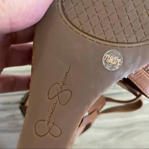 Jessica Simpson  brown wedges size 7.5