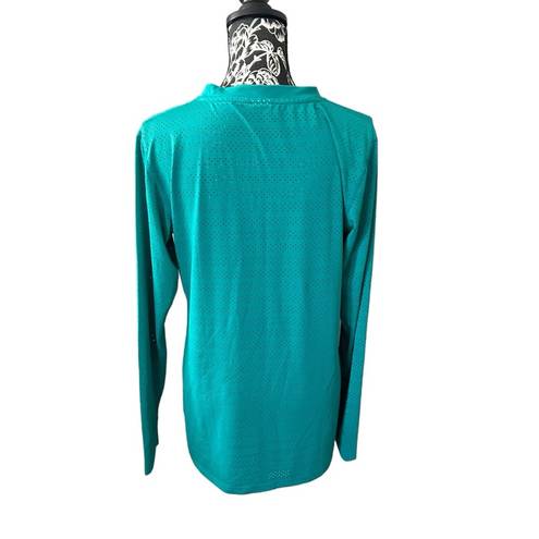 Zyia  Women’s Chill Long Sleeve Athletic Shirt green  active breathable XLARGE