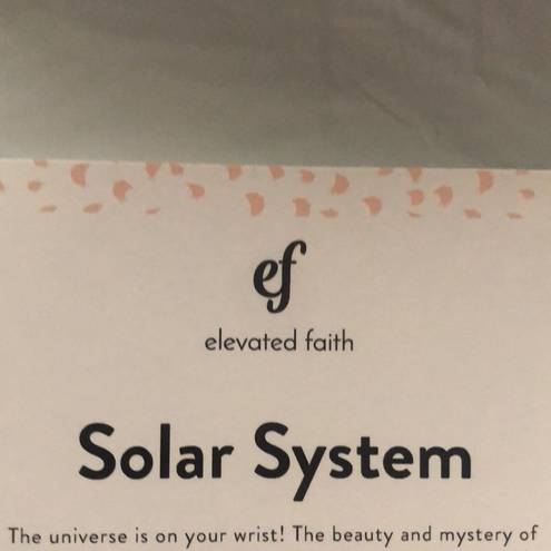 Elevated faith solar system stone bracelet