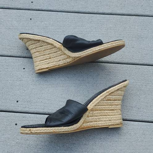 Unisa  Leather Cross Strap Cork Wedge Sandals