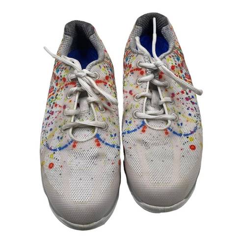 FootJoy  Empower Paint Splatter Rainbow Spikeless Golf Shoes White Size 6.5M