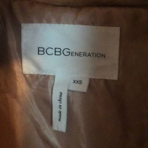 BCBGeneration BCBG GENERATION FAUX FUR VEST BLUSH NUDE XXS