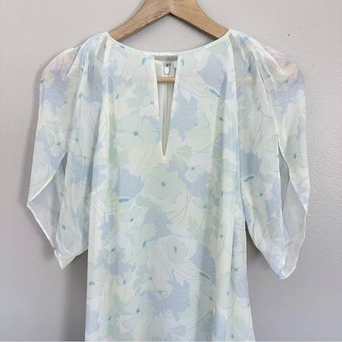 Petal Lewit  Sleeve Chiffon Top Size Small